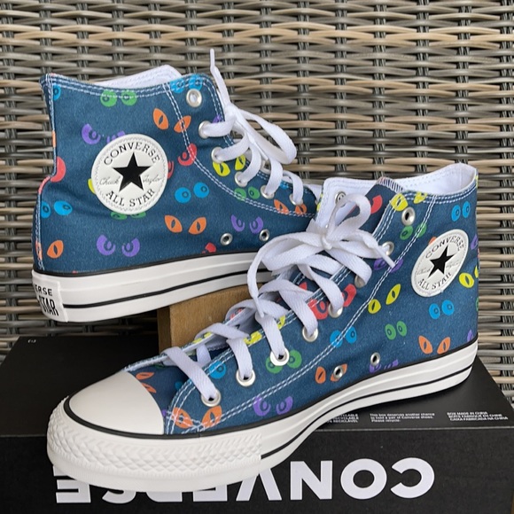 Converse Ctas Hi Spooky Eyes/White/Black MEN`S - Picture 10 of 16